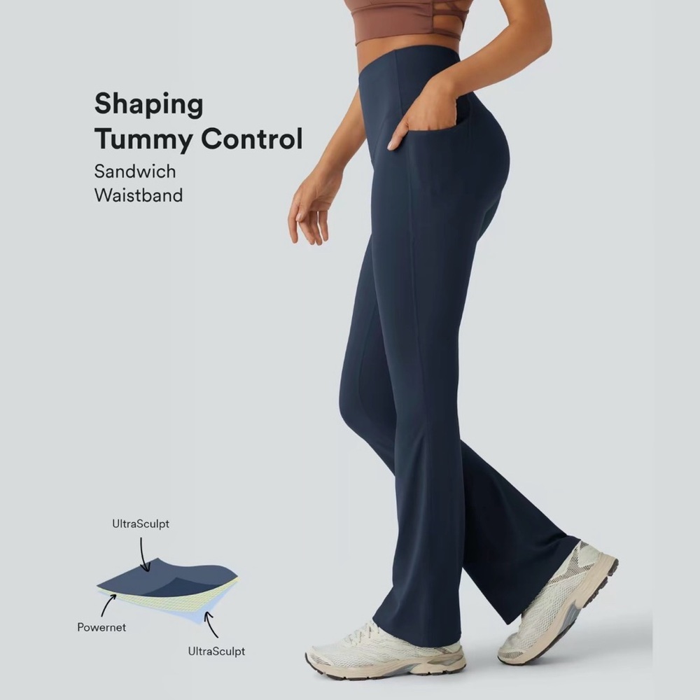 Halara UltraSculpt High Waisted Tummy Control Bootcut Leggings